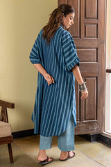 Aarohi Handloom Stripes Anti-Fit Kurta