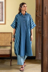 Aarohi Handloom Stripes Anti-Fit Kurta