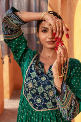 Morni Bandhej Printed Kurta