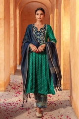 Morni Bandhej Printed Kurta