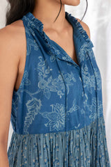 Breezy Blue Tiered Dress