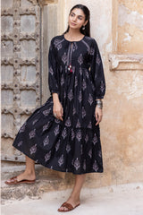Kantha Tiered Dress