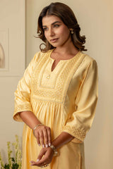 Nargis Chanderi Kurta