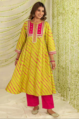 Gulabi Lehar Kurta