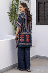 Vintage Blue Short Kaftan