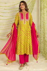 Gulabi Lehar Kurta