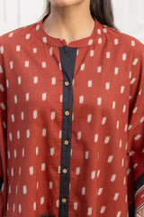 Vintage Rust Short Kaftan