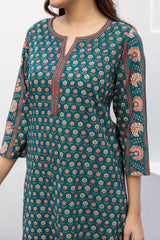 Vintage Blue Kurta