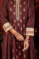 Tamara Golden Printed Kurta