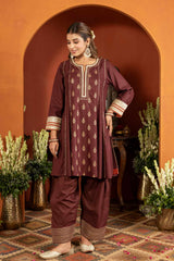 Tamara Golden Printed Kurta