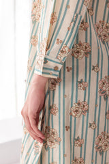 Stripe Floral Dress