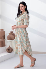 Stripe Floral Dress