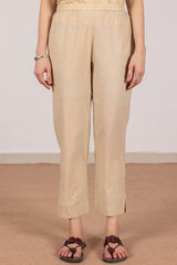 Cream Narrow Trousers