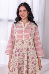Rose Mist Kalidar Kurta
