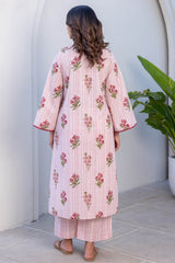 Striped Floral Kurta