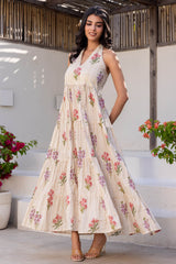 Floral Halter Dress