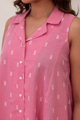 Bubblegum Pink Handloom Dress