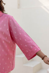 Bubblegum Pink Placket Shirt