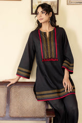 Black Narayanpeth Co-Ord Set