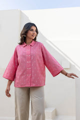 Bubblegum Pink Placket Shirt