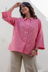 Bubblegum Pink Placket Shirt