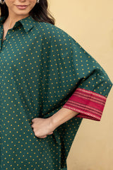 Green Narayanpeth Anti Fit Kurta