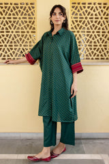 Green Narayanpeth Anti Fit Kurta