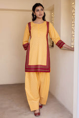 Yellow Narayanpeth Short Kurta