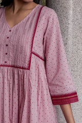 Pink Narayanpeth Kurta