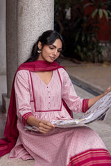 Pink Narayanpeth Kurta