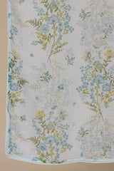 Floral Blue Dupatta