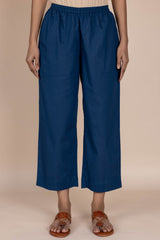 Blue Cotton Trousers