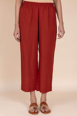 Rust Cotton Trousers
