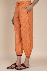 Orange Polka Afghani Trousers