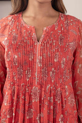Gulnar Tucked Kurta