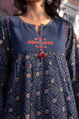 Blue Mosaic Kurta