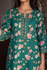Teal Orchard Kurta