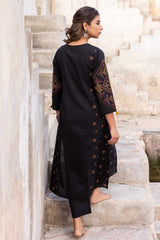 Black Kasuti Kurta