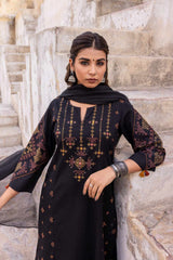 Black Kasuti Kurta