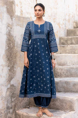 Blue Kasuti Kurta