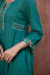 Teal Berry Kurta