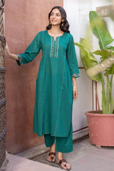 Teal Berry Kurta