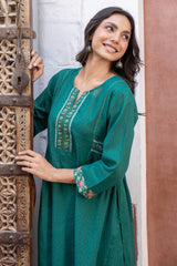 Teal Berry Kurta