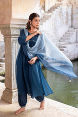 Blue Ombre Doria Dupatta