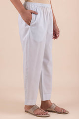 Mist Blue Cambric Trousers