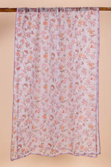 Mist Blue Floral Doria Dupatta