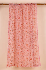 Peach Floral Doria Dupatta