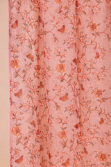 Peach Floral Doria Dupatta