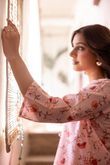 Peach Bloom Short Kurta