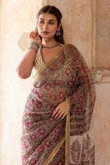 Floral Doria Saree